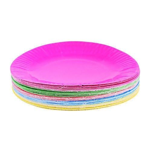 Environmentally Friendly Biodegradable Multicolor Round Disposable Paper Plate 