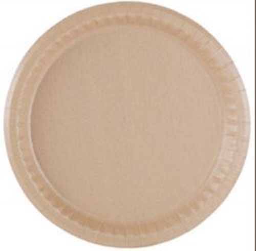 Environmentally Friendly Biodegradable Round Brown Disposable Paper Plate