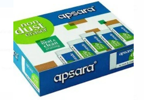 Rubber Soft And Smooth Apsara Non Dust Eraser Ideal For Students Pack Of 20 Pcs