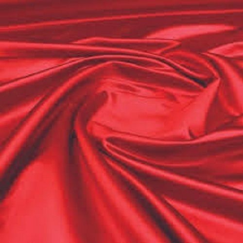 Skin Friendly And Fade Resistant Lightweight Plain Dyed Red Cotton Silk Fabric