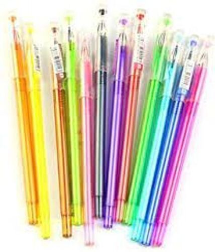 Sleek Matt Finish Feather Lite Feel Waterproof Gel Colour Ink Colouring Pen Pack Of 12
