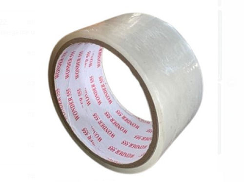 White Transparent Plain Self Adhesive Single Side Bopp Tape With 50 Meter Length For Packing And Sealing