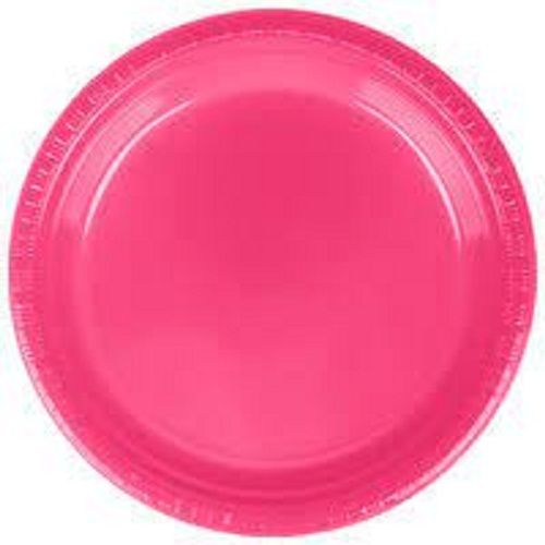 Eco Friendly And Biodegradable Light Weight Disposable Round Red Plates