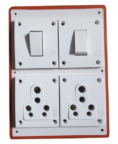 High Efficient White Electrical Switch Board For Domestic And Industrial Use Rated Voltage: 183 Reviews Volt (V)