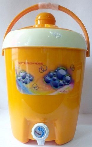 Round Leak Proof Light Weight Plain Plastic Yellow White Water Cooler Jug For Domestic And Commercial Use