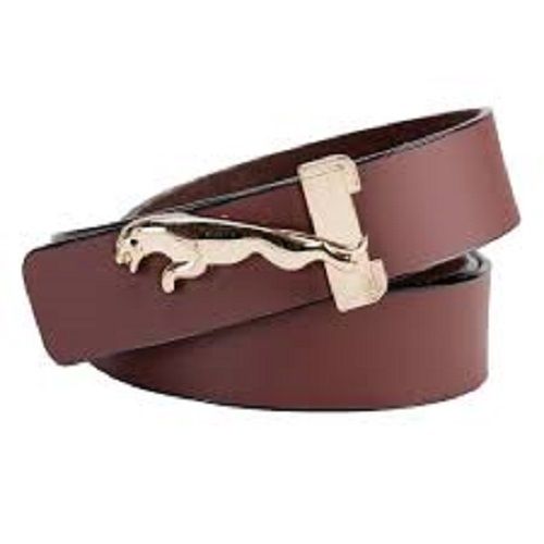 Men Lightweight And Comfortable Casual Brown Artificial Leather Reversible Belt