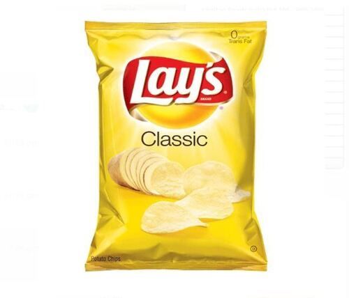 Pack Of 28 Gram Crispy And Crunchy Classic Salted Lays Potato Chips