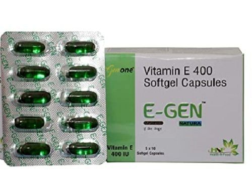 Vitamin E 400 Softgel Capsules, 5x10 Capsule Pack