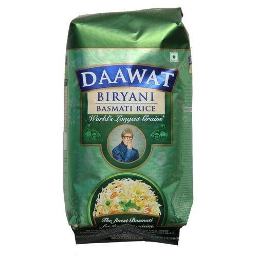 1 Kilograms Commonly Cultivated Dried Long Grain Daawat Basmati Rice 