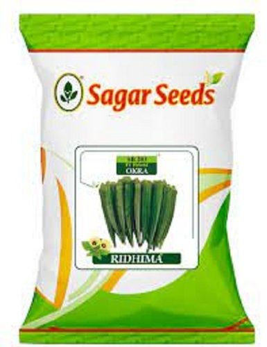 100 Percent Pure And Natural Organic Sagar 15 F-1 Hybrid Okra Seeds For Agriculture