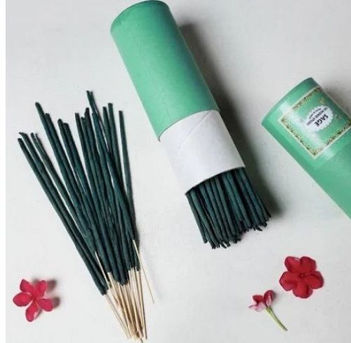 8 Inch Size Green Agarbatti Charcoal And Bamboo Material Packaging Size 100 Sticks 