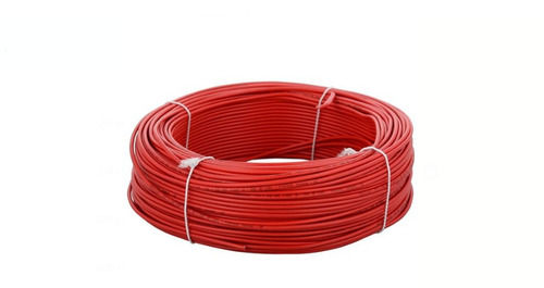 90 Meter Length 6 Mm Thickness Red Electrical Wire  Conductor Material: Pvc