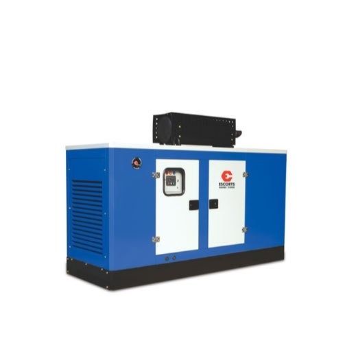 Blue And White Rectangular Three Phase Escorts Diesel Generator With 50 Hertz Frequency