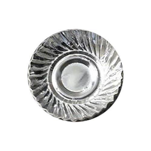 Disposable And Lightweight Reusable Round Silver Paper Plate For Parties