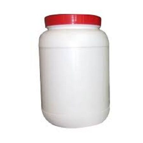 Highly Durable Made With Sturdy Material And Round Red White Plastic Jar