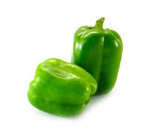 Round Sweet Green Bell Pepper Fruit Vegetable Green Capsicum 