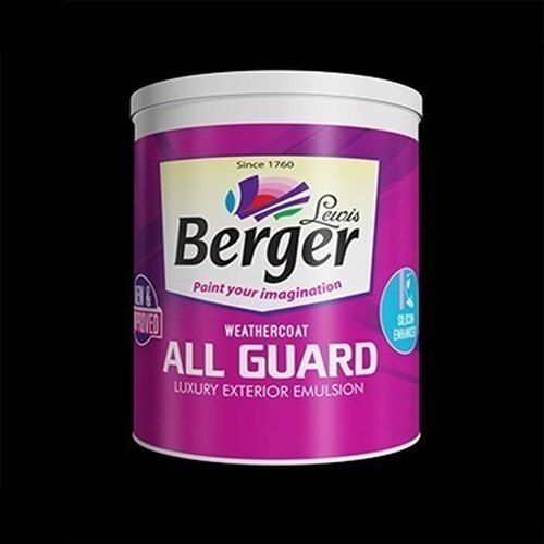 Most Trusted And Effective Berger Weathercoat Luxury Exterior All Guard Emulsion Paint  Application: Wall