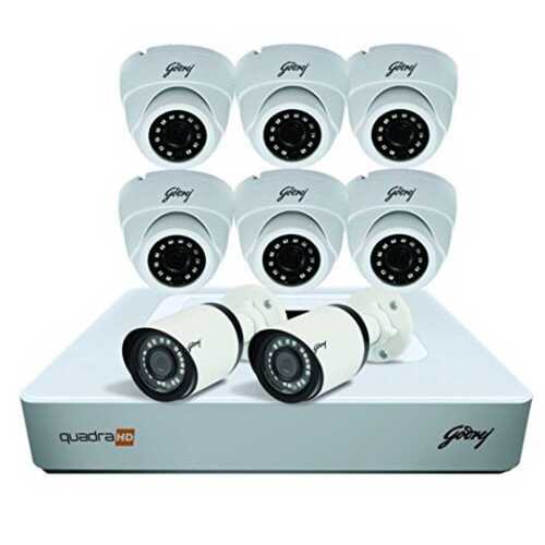 1280X720 Pixels 20 Meter Camera Range Godrej Cctv Surveillance System Sensor Type: Cmos