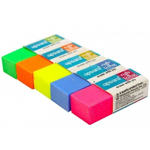 2.5 Inches, Rectangular Printed Cover Very Soft And Dust Free Eraser