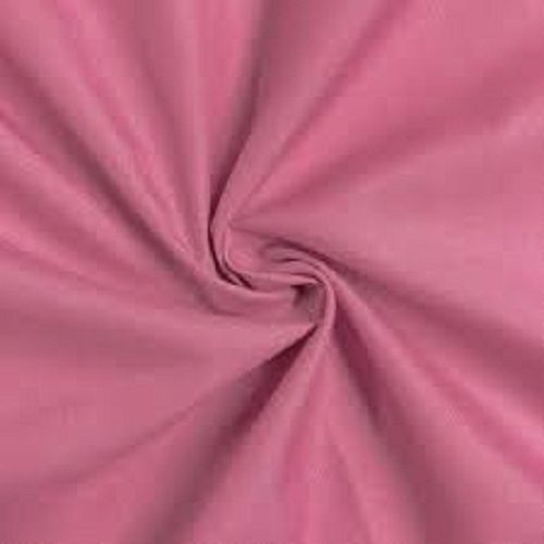 Beautiful Light Weight And Breathable Plain Pink Cotton Polyester Fabric Density: 1.23-1.38 Gram Per Cubic Centimeter(G/Cm3)