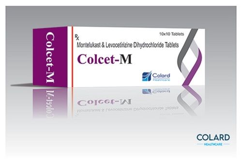 Colcet-M Montelukast And Levocetirizine Dihydrochloride Tablets, 10x10 Box Pack