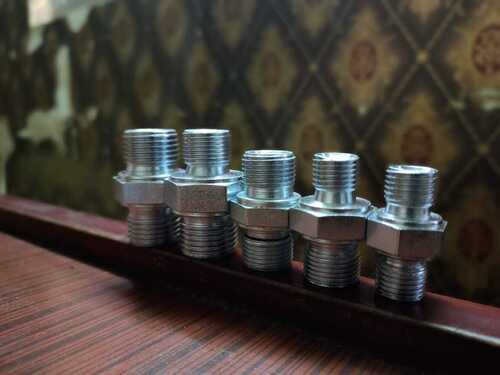 Fittings Heavy Duty Ruggedly Constructed Rust Proof Mild Steel Hydraulic Hex Nipple 