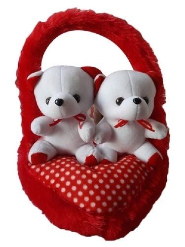 Cotton Huggable And Loveable Eco Friendly Super Ultra Soft Cute Perfect Red And White Teddy Bear