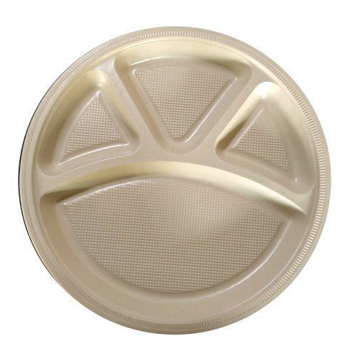 Natural Biodegradable Ecofriendly Safe & Hygienic 4 Compartment Disposable Plates 12 Inch, Pack Of 25 Application: Commonly Used At Home