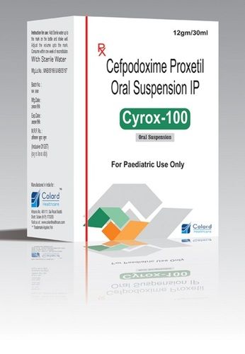 Cyrox-100 Cefpodoxime Proxetil Antibiotic Pediatric Oral Suspension