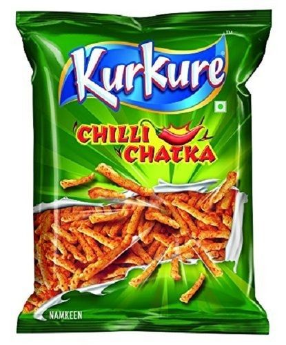 Hygienically Packed Rich In Taste Crunchy And Spicy Flavor Kurkure Chilli Chatka Namkeen Processing Type: Colored