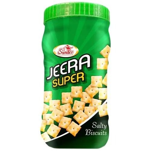 Pack Of 250 Gram Salty Flavor Crispy Sundar Jeera Super Biscuit 