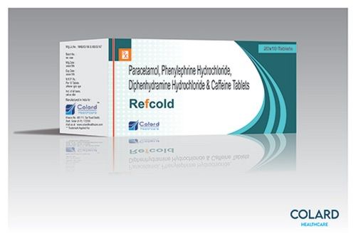 Refcold Paracetamol, Phenylephrine Hcl, Diphenhydramine Hydrochloride And Caffeine Tablets General Medicines