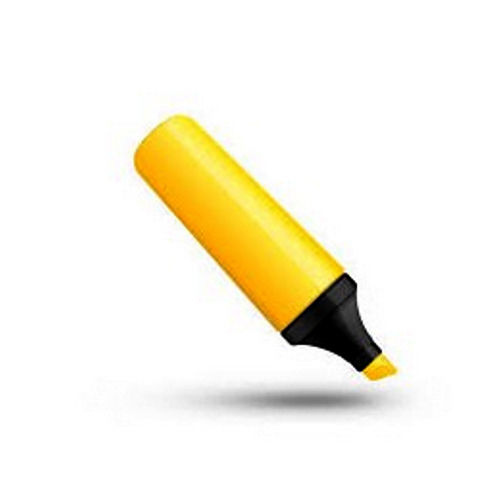 Plastic Draw Attention To Important Information In Premium Text Yellow Highlighter 