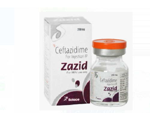 Medicine Grade Pharmaceutical Ceftazidime Iron Folic Acid Zazid 250mg Injection 