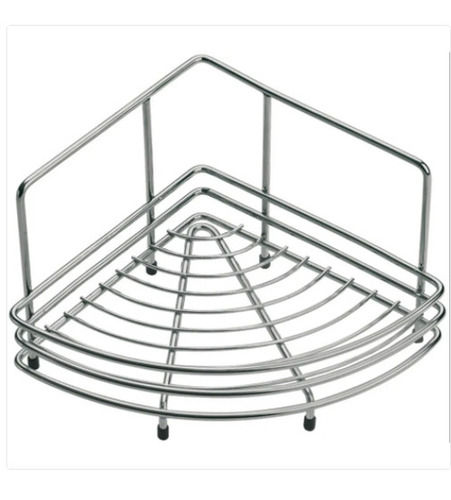 7 Inch Height 9 Inch Depth Stainless Steel Single Corner Basket