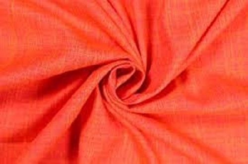 Comfortable Light Weight And Skin Friendly Plain Washable Orange Rayon Fabric