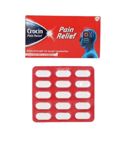 Crocin Pain Relief Use To Treat Mild Moderate Pain, Packaging Size 5 X ...