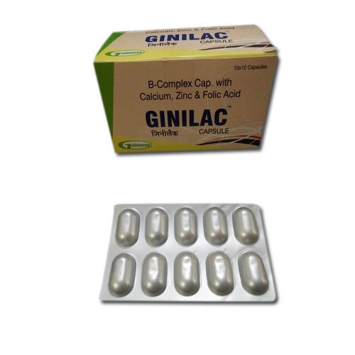 B Complex Capsule With Calcium Zinc And Folic Acid General Medicines