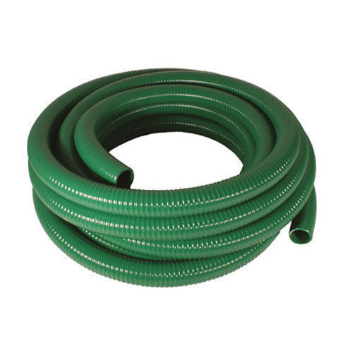 Round Long Life And Eco Friendly Green Pvc Heavy Duty Suction Pipe