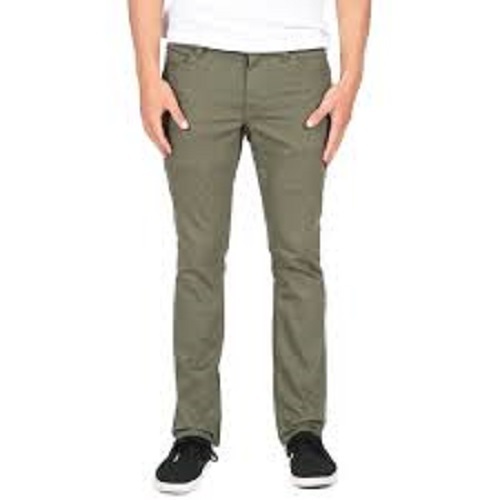 कैनवास पुरुषों के लिए हल्के वजन की सांस लेने योग्य और आरामदायक कैज़ुअल वियर प्लेन कॉटन ग्रीन पैंट