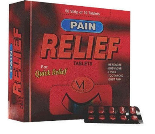 Pain Relief Tablets, 50 Strip Of 10 Tablets 
