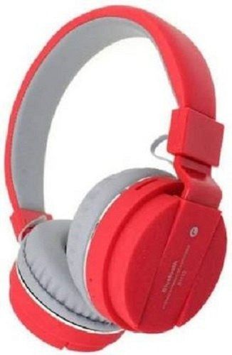 Red With Grey Mobile Red Wireless Bluetooth Headphone For Mobile