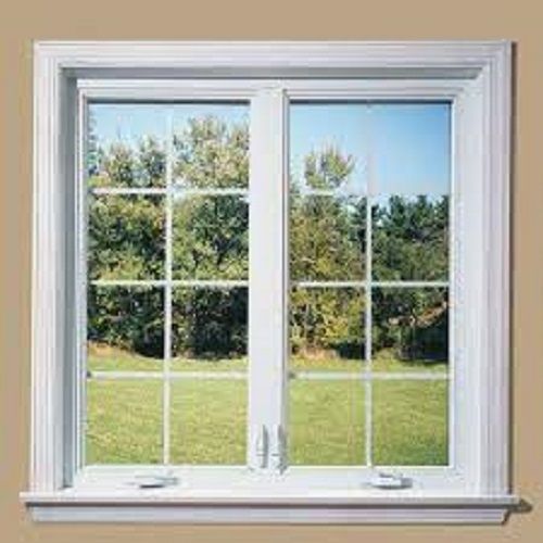 White Scratch Resistant And Long Durable Fine Finish Glass Window For Domestic Use