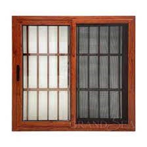 Polished Finish Weather Proof Termite Resistant Wooden Sliding Window For Residential Building