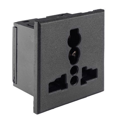 50-60 Hz Emo-71 Black Universal Electric Socket