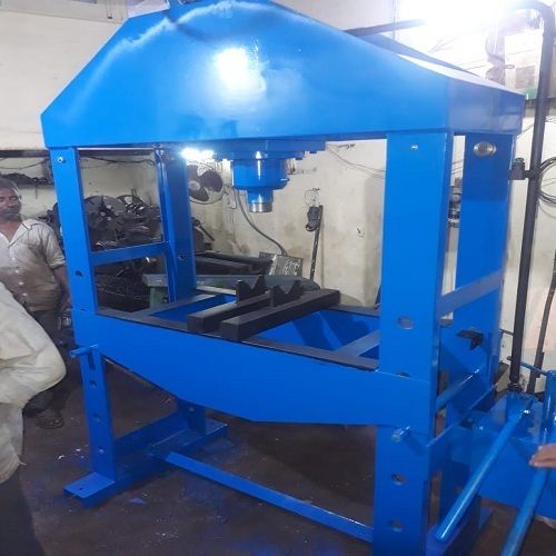 Blue 10 Ton Hand Operated Hydraulic Press With 1 Year Warranty