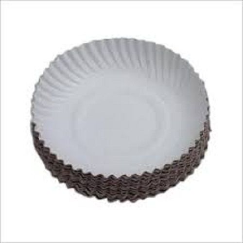 100 Present Eco Friendly Biodegradable White Disposable Paper Plates