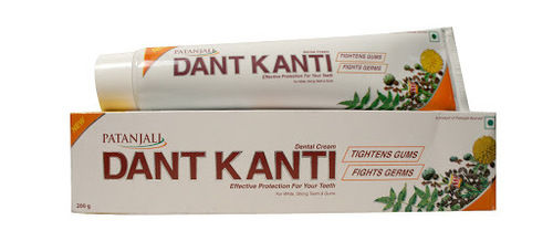 200 Grams, Germs Protection Dant Kanti Branded Ayurvedic Toothpaste  Soft