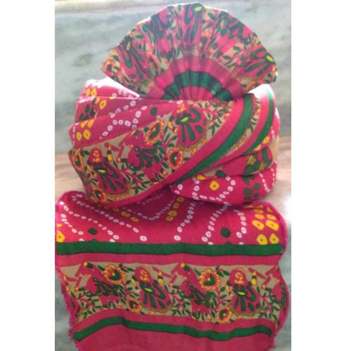 Cloth Beautiful And Handcrafted Cotton Bandhej Printed Groom Safa 