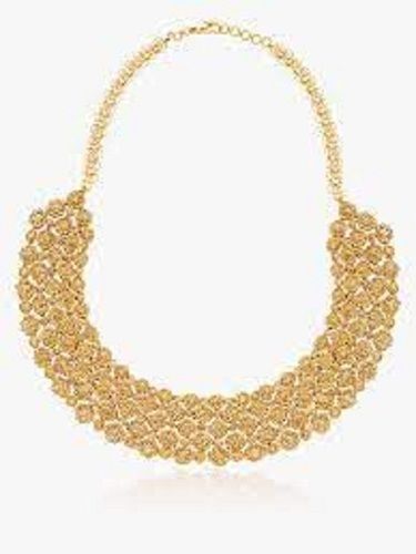 Golden Elegant Look Skin Friendly Pure Forming Artificial Necklace